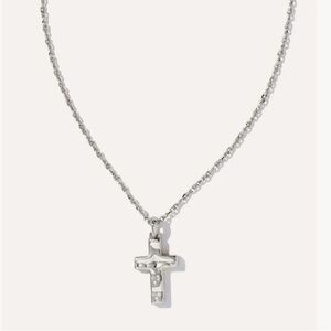 Kendra Scott Cross Pendant Necklace in Silver